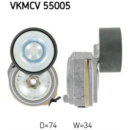 VKMCV 55005 Натяжитель ремня, клиновой зубча SKF