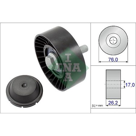 532 0632 10 Паразитный / ведущий ролик, поликлиновой ремень Schaeffler INA