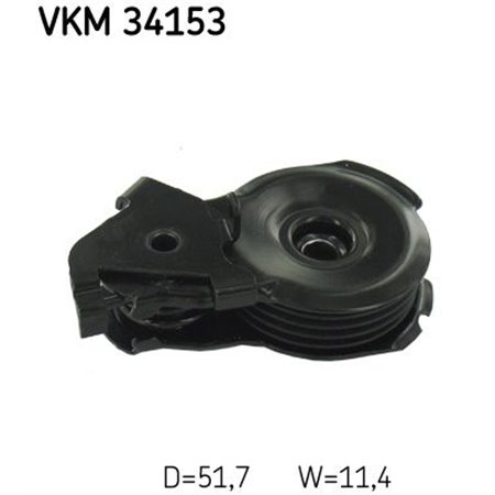 VKM 34153 Multi V belt tensioner fits: FORD COUGAR, MONDEO I, MONDEO II, MO