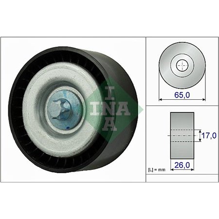 532 0777 10 Deflection/Guide Pulley, V-ribbed belt Schaeffler INA