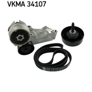 VKMA 34107 Kiilrihmade komplekt (rullidega) sobib: FORD FOCUS I, TOURNEO CON