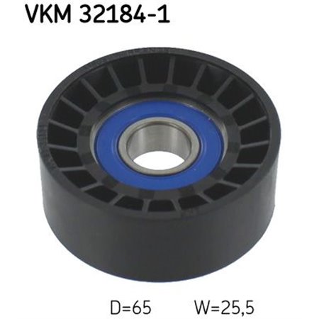 VKM 32184-1 Poly V belt pulley fits: FIAT BRAVO II, STILO 1.4/1.8/1.9D 10.01 