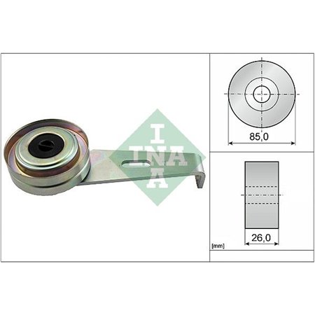 531 0097 10 Tensioner Pulley, V-ribbed belt Schaeffler INA