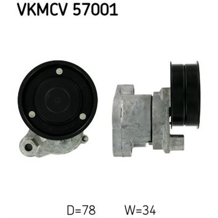 VKMCV 57001 Belt Tensioner, V-ribbed belt SKF