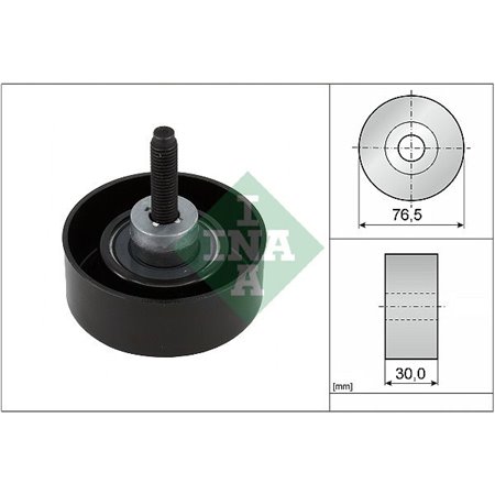 532 0458 10 Deflection/Guide Pulley, V-ribbed belt Schaeffler INA