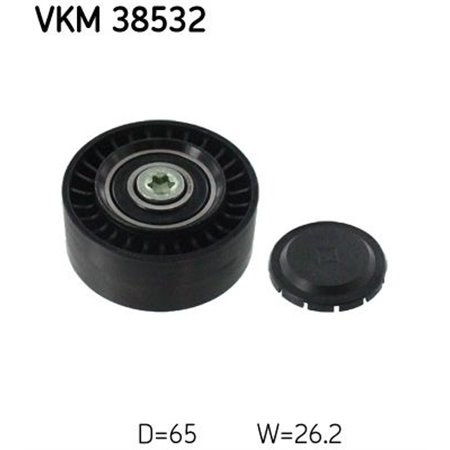 VKM 38532 Poly V belt pulley fits: MERCEDES C (A205), C (C205), C T MODEL (