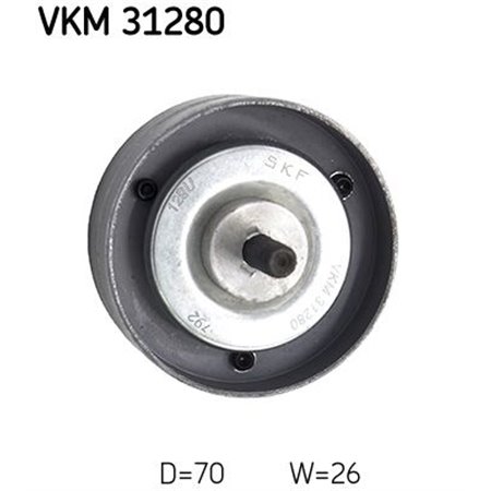 VKM 31280 Mitkmik kiilrihmaratas sobib: VW LT 28 35 II, LT 28 46 II 2.8D 05
