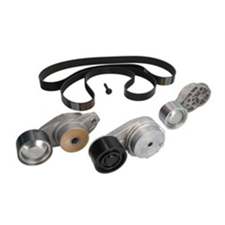 DAYKPV166HD Multi V belt set with tensioner fits: VOLVO FH, FH II, FM, FM II,