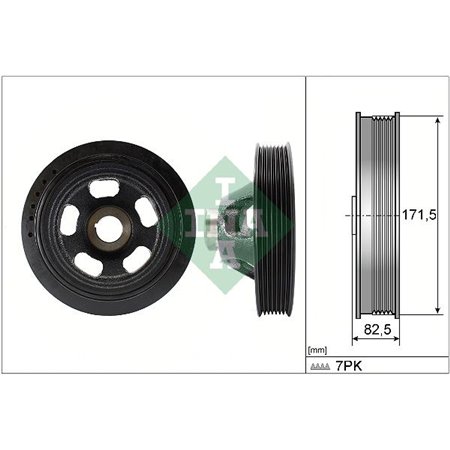 544 0144 10 Belt Pulley, crankshaft Schaeffler INA