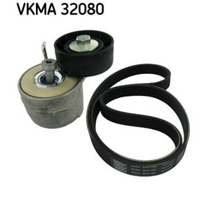 VKMA 32080 V belts set (with rollers) fits: FIAT 500, 500 C, DOBLO, DOBLO/MI