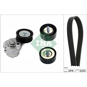 529 0402 10 V belts set  with rollers  fi - Top1autovaruosad