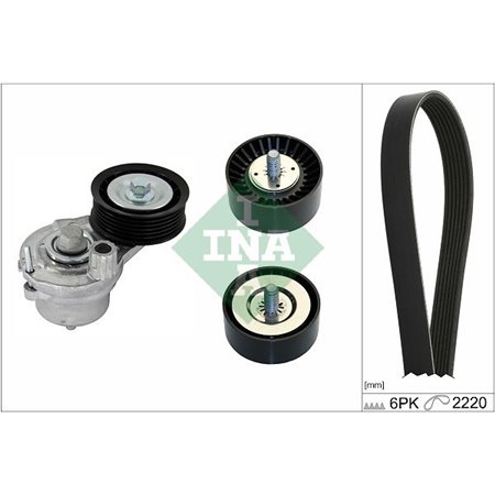 529 0402 10 V-Ribbed Belt Set Schaeffler INA