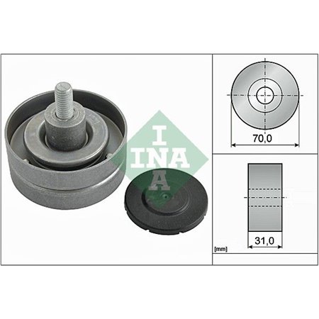 532 0415 10 Deflection/Guide Pulley, V-ribbed belt Schaeffler INA