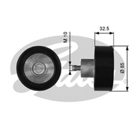 GATT36629 Poly V belt pulley fits: MERCEDES UNIMOG OM934.971/OM934.974/OM93