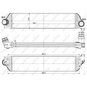 NRF 30358 Vahejahuti sobib: OPEL MOVANO B RENAULT MASTER III 2.3D/Electric