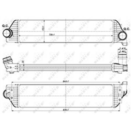 30358 Charge Air Cooler NRF