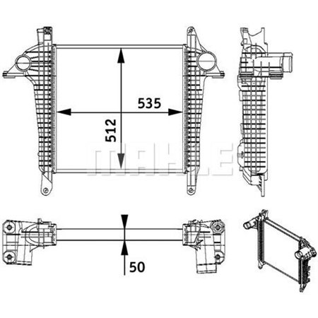 CI 136 000P Ladda Luftkylare MAHLE