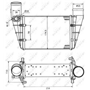NRF 30127A Intercooler fits: AUDI A4 B5, A6 C5; VW PASSAT B3/B4, PASSAT B5, 