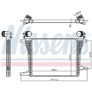 961124 Charge Air Cooler NISSENS - Top1autovaruosad