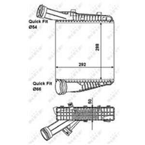 NRF 30198 Intercooler fits: AUDI Q7; VW TOUAREG 3.0D 11.04 03.18