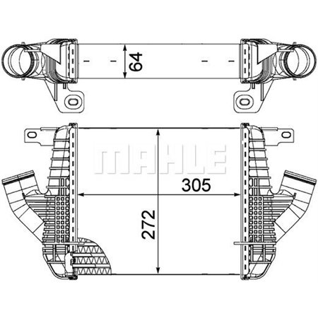 CI 237 000P Ladda Luftkylare MAHLE