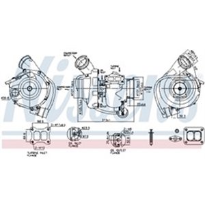 NIS 93612 Turbocharger (with fitting kit) fits: SCANIA K, K BUS, OMNIEXPRES