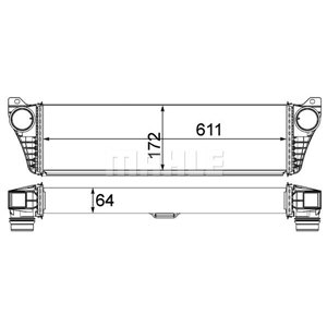 CI 150 000P Kompressoriõhu radiaator MAHLE - Top1autovaruosad