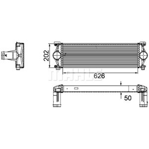 CI 254 000P Charge Air Cooler MAHLE - Top1autovaruosad