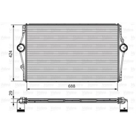 VALEO 818281 - Intercooler passar: VOLVO S60 I, S80 I, V70 II, XC70 I 2.0-2.8 05.98-04.10