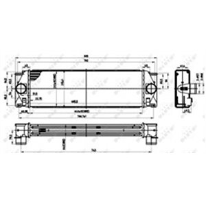 NRF 30310 Intercooler fits: MERCEDES SPRINTER 3,5 T (B906), SPRINTER 3 T (B