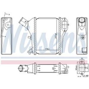 961423 Charge Air Cooler NISSENS - Top1autovaruosad