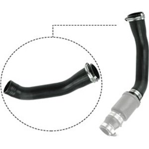 GAT09-0631 Intercooler hose (diameter 48/56mm, length 380mm, black) fits: FO