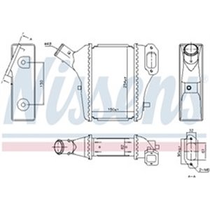 NIS 961421 Intercooler fits: HONDA CR V III, CR V IV 1.6D/2.2D 01.07 