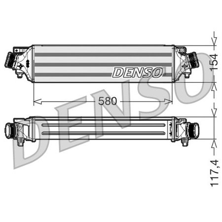 DENSO DIT01002 - Intercooler passar: ALFA ROMEO GIULIETTA 1.8/2.0D