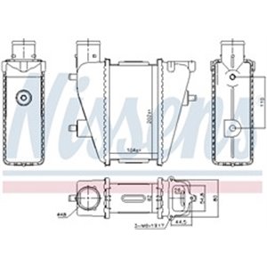 96232 Charge Air Cooler NISSENS - Top1autovaruosad