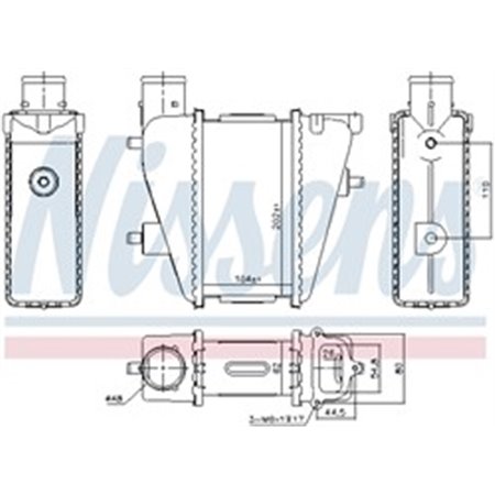 96232 Charge Air Cooler NISSENS