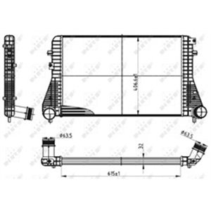 NRF 30316 Intercooler fits: AUDI A3, TT; SEAT ALTEA, ALTEA XL, LEON; SKODA 