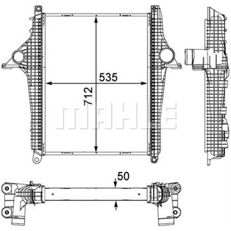 CI 147 000P Kompressoriõhu radiaator MAHLE