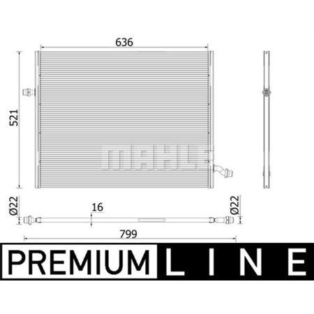 CIR 36 000P Low Temperature Cooler, charge air cooler MAHLE