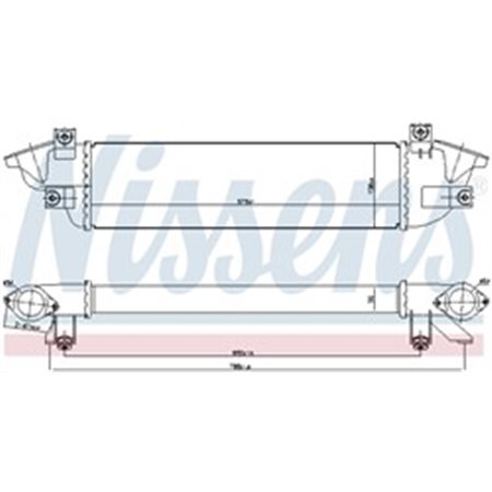 NISSENS 961010 - Intercooler fits: FIAT FULLBACK MITSUBISHI L200 / TRITON, PAJERO SPORT III 2.2D/2.4D 11.14-