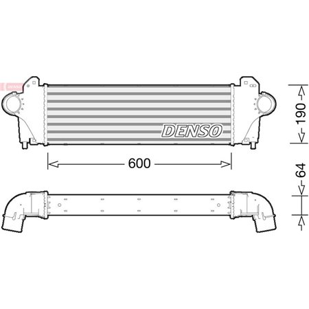 DIT12005 Интеркулер DENSO