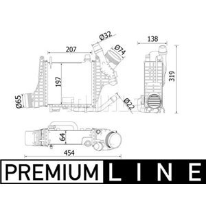 CI 541 000P Ahtoilman Jäähdytin MAHLE - Top1autovaruosad