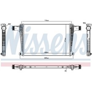 NIS 961470 Intercooler fits: AUDI Q7; VW TOUAREG 2.0/3.0D/3.0DH 01.15 