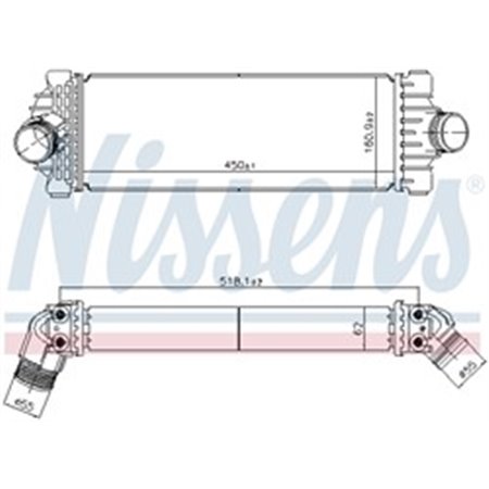 961230 Charge Air Cooler NISSENS