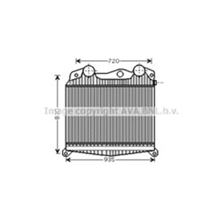 AVA COOLING MN4040 - Intercooler passar: MAN TGA, TGS I D0836LF41-D2876LF25 06.99-