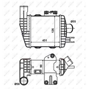 NRF 30371 Intercooler fits: HYUNDAI TUCSON; KIA SPORTAGE II 2.0D 08.04 