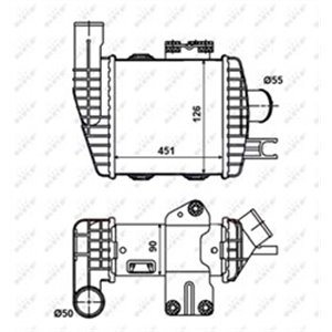 NRF 30371 Vahejahuti sobib: HYUNDAI TUCSON KIA SPORTAGE II 2.0D 08.04 