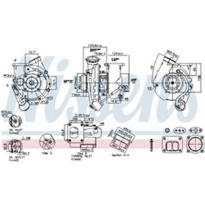 NIS 93299 Turbocharger (with fitting kit) fits: MERCEDES ATEGO, ATEGO 2, AX