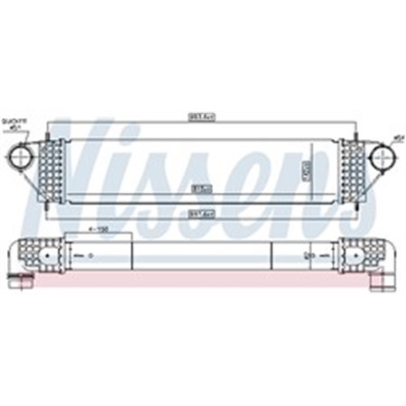 961005 Charge Air Cooler NISSENS