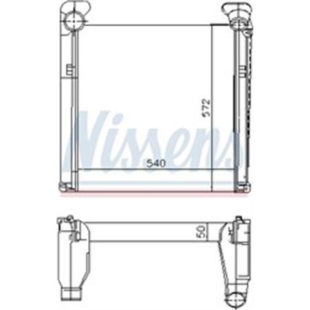 97007 Charge Air Cooler NISSENS